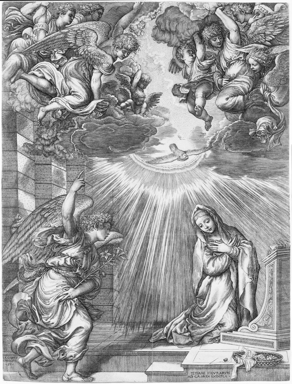 Bebudelsen, 1537. af Giovanni Jacopo Caraglio