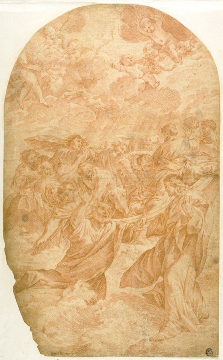 Kristus tilkalder Sankt Peter til at gå på vandet af Giovanni Lanfranco