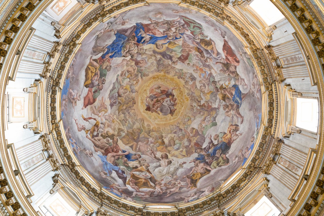 Kuppel af Napoli-katedralen, Napoli, Italien af Giovanni Lanfranco
