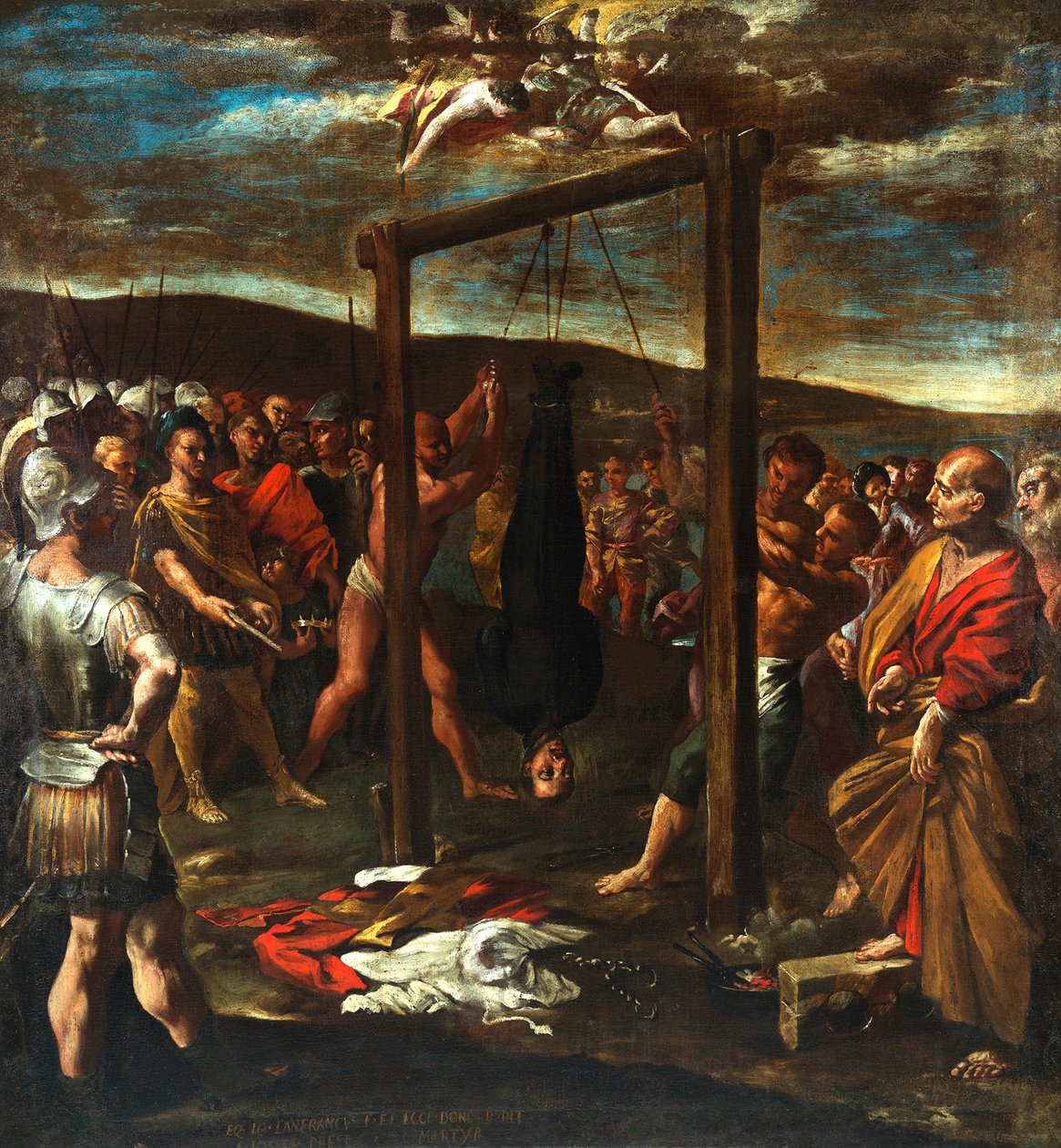 The Martyrium of Saint Joseph the Presbyter, ca 1640-1645. af Giovanni Lanfranco
