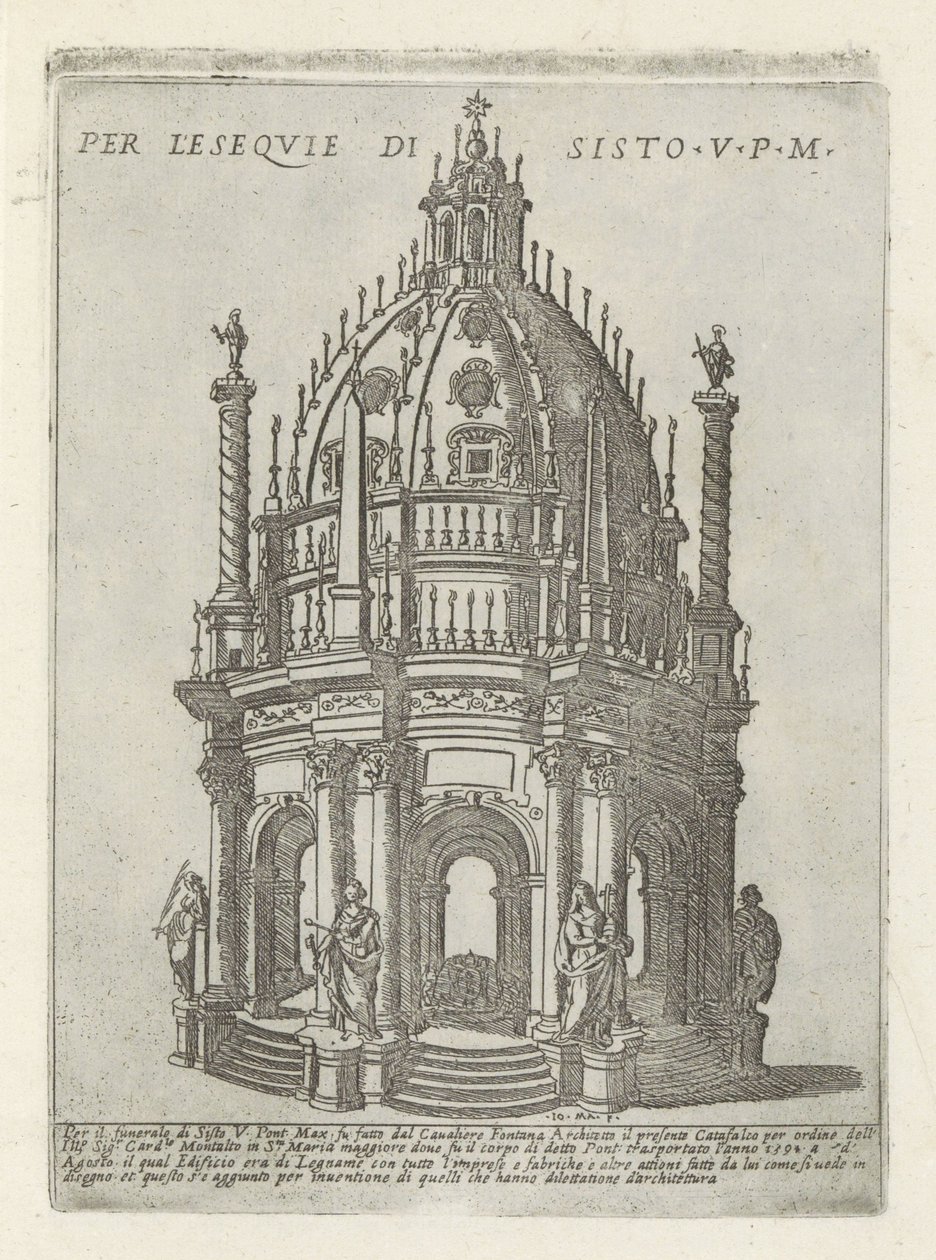 Begravelsesmonument for pave Sixtus V Per l