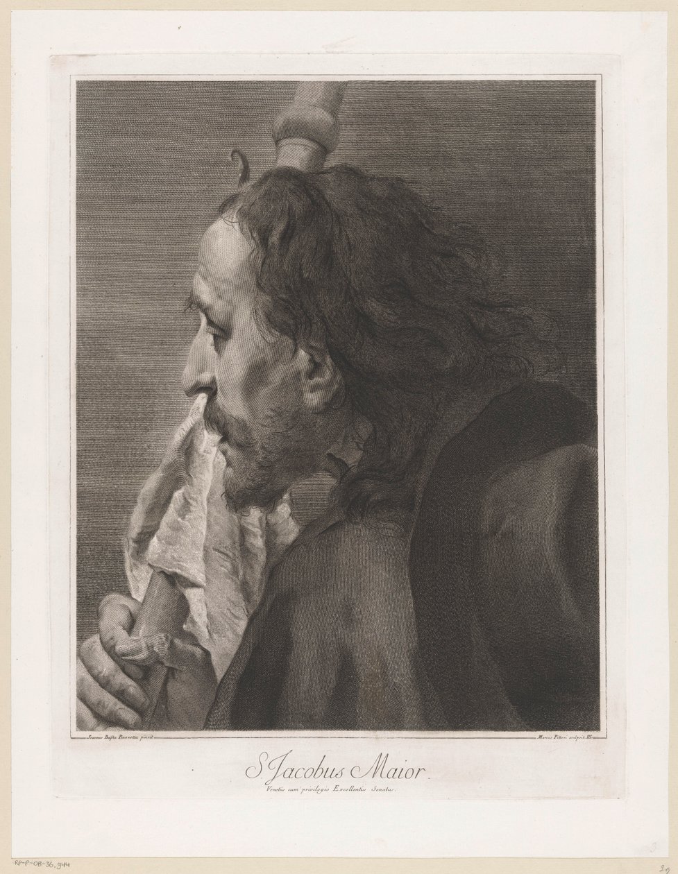 Apostlen Jakob den større S. Jacobus Maior apostle af Giovanni Marco Pitteri