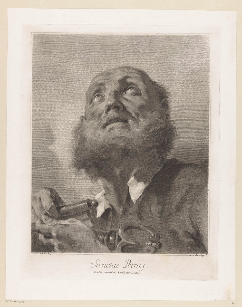 Apostel Peter St. Peter (titel på objekt) Apostel (serietitel) af Giovanni Marco Pitteri
