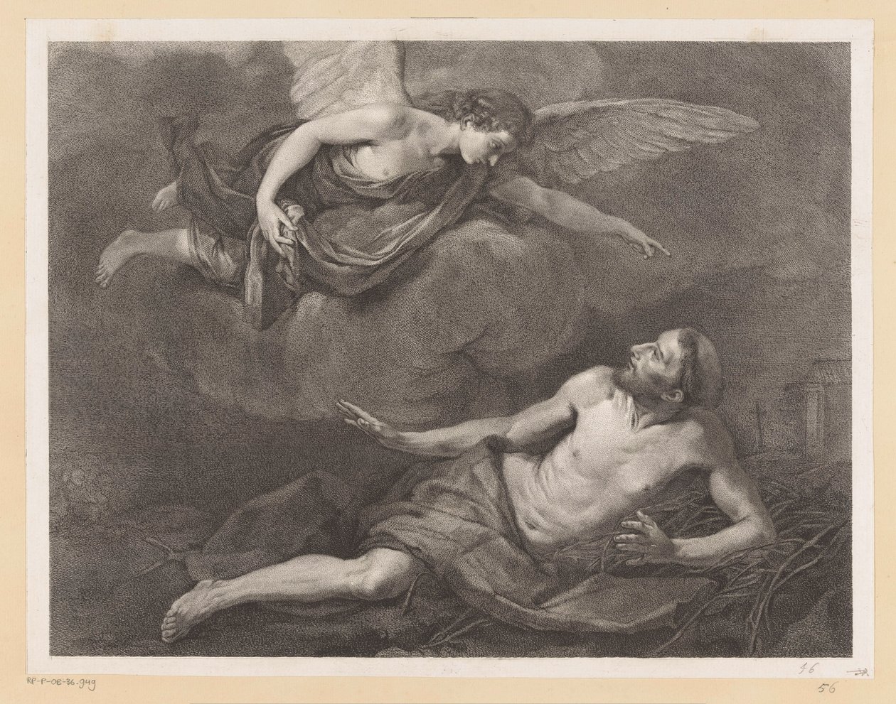 Sankt Frans af Assisi og englen af Giovanni Marco Pitteri