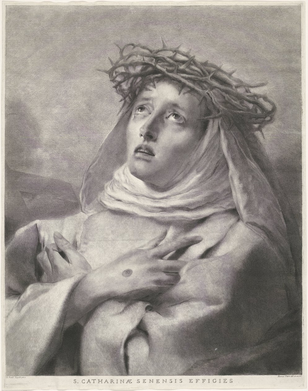 Den hellige Katarina af Siena af Giovanni Marco Pitteri