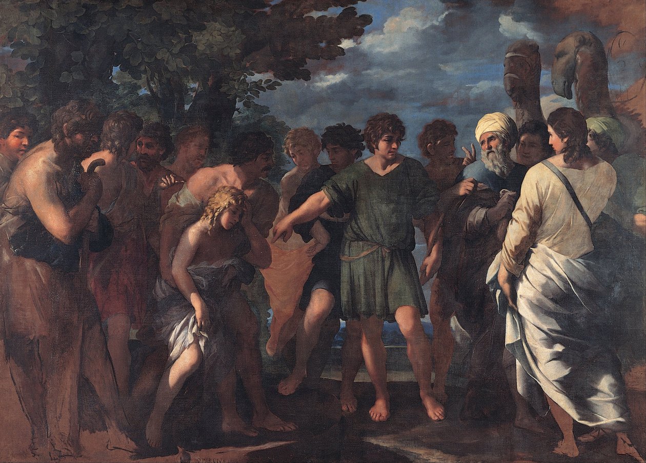 Joseph solgt af sine brødre, 1636-1641 af Giovanni Maria Bottala