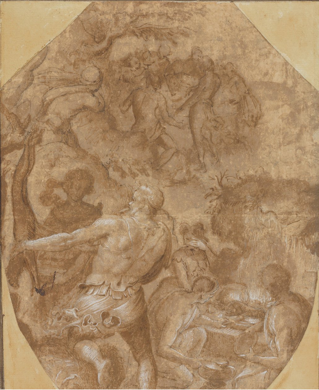 Opdagelsen af glas, ca. 1570-72. af Giovanni Maria Butteri