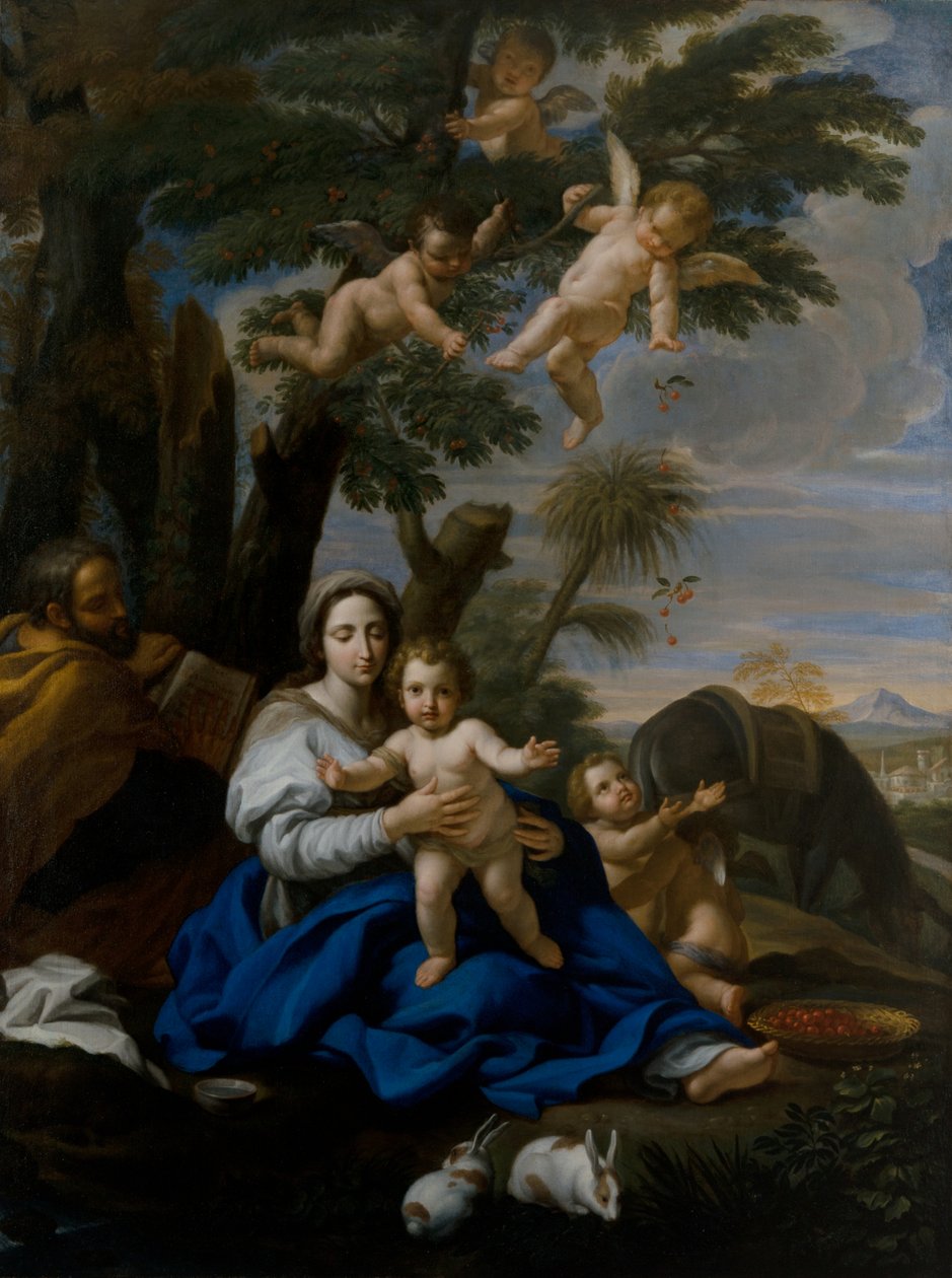 Resten på flugten af Giovanni Maria Morandi