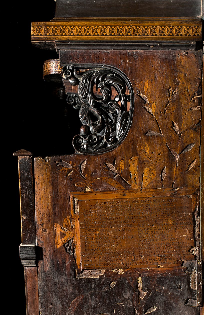 Lignaean Canonical Choir, indlagt af Giovanni Maria Platina 1484, højre sideindlæg af Giovanni Maria Platina