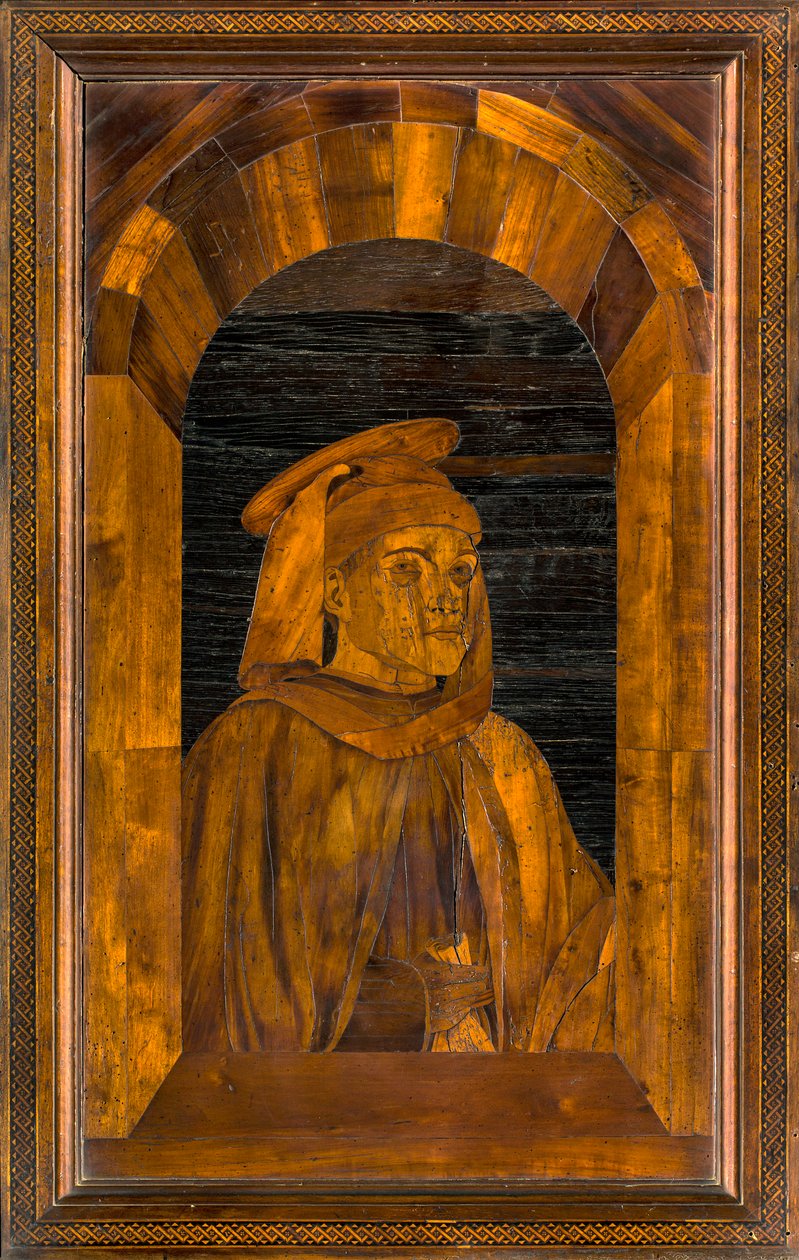 Lignaean Canonical Choir, indlagt af Giovanni Maria Platina 1484, Upper Stall, Sant