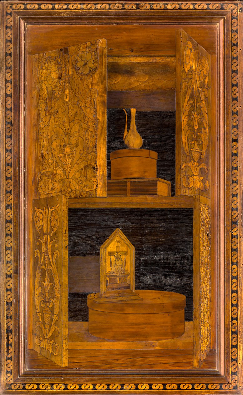 Lignaean Canonical Choir, indlagt af Giovanni Maria Platina 1484, Superior Stall af Giovanni Maria Platina