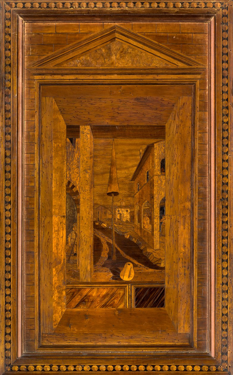 Lignaean Canonical Choir, indlagt af Giovanni Maria Platina 1484, Superior Stall af Giovanni Maria Platina