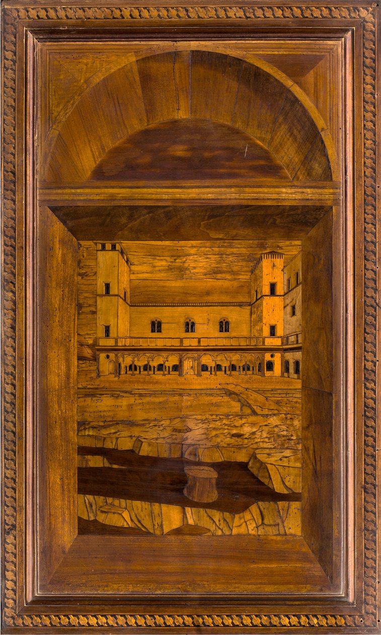 Lignaean Canonical Choir, indlagt af Giovanni Maria Platina 1484, Superior Stall af Giovanni Maria Platina