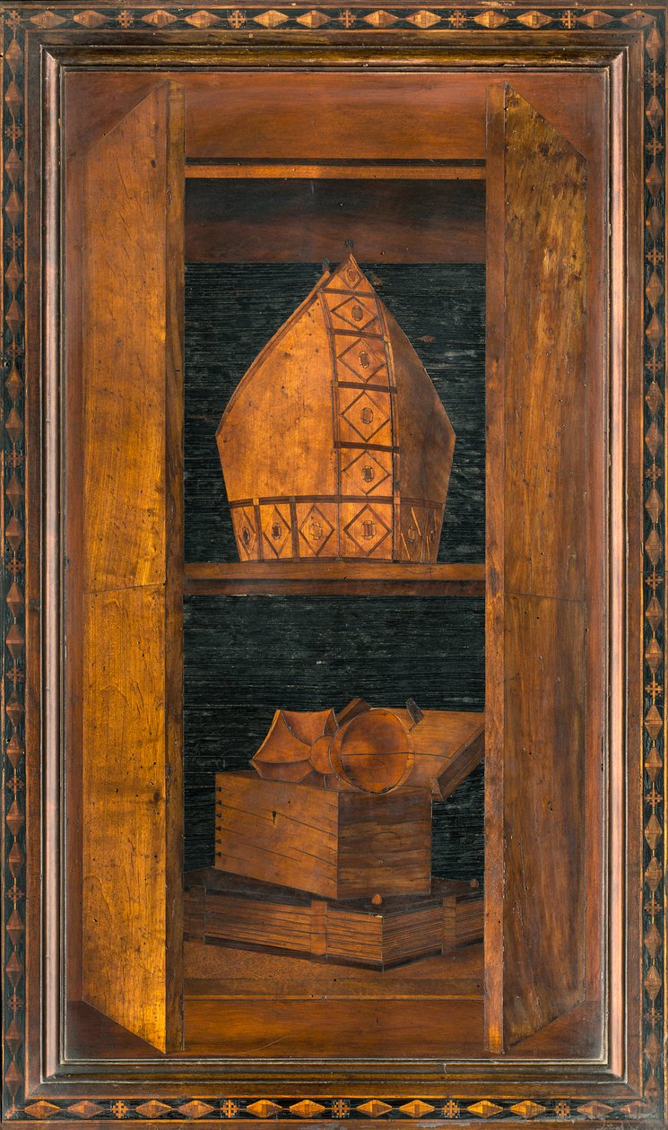 Lignaean Canonical Choir, indlagt af Giovanni Maria Platina 1484, Superior Stall af Giovanni Maria Platina