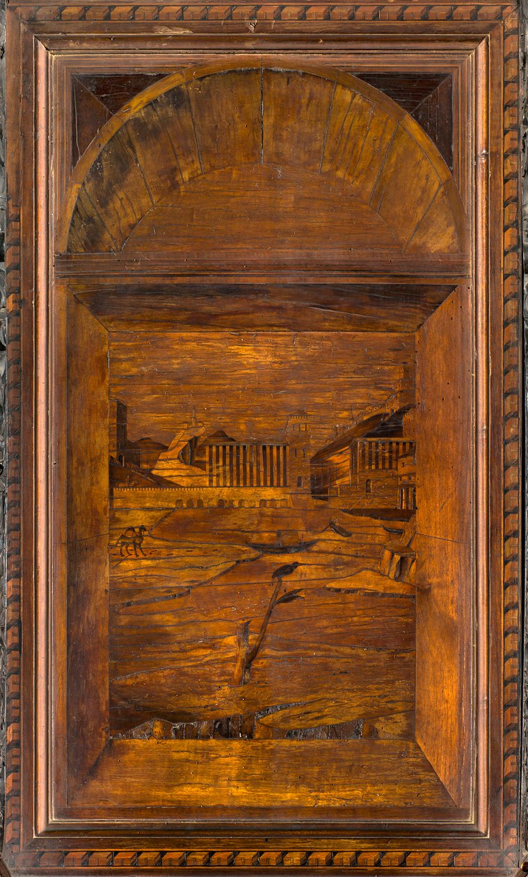 Lignaean Canonical Choir, indlagt af Giovanni Maria Platina 1484, Superior Stall af Giovanni Maria Platina