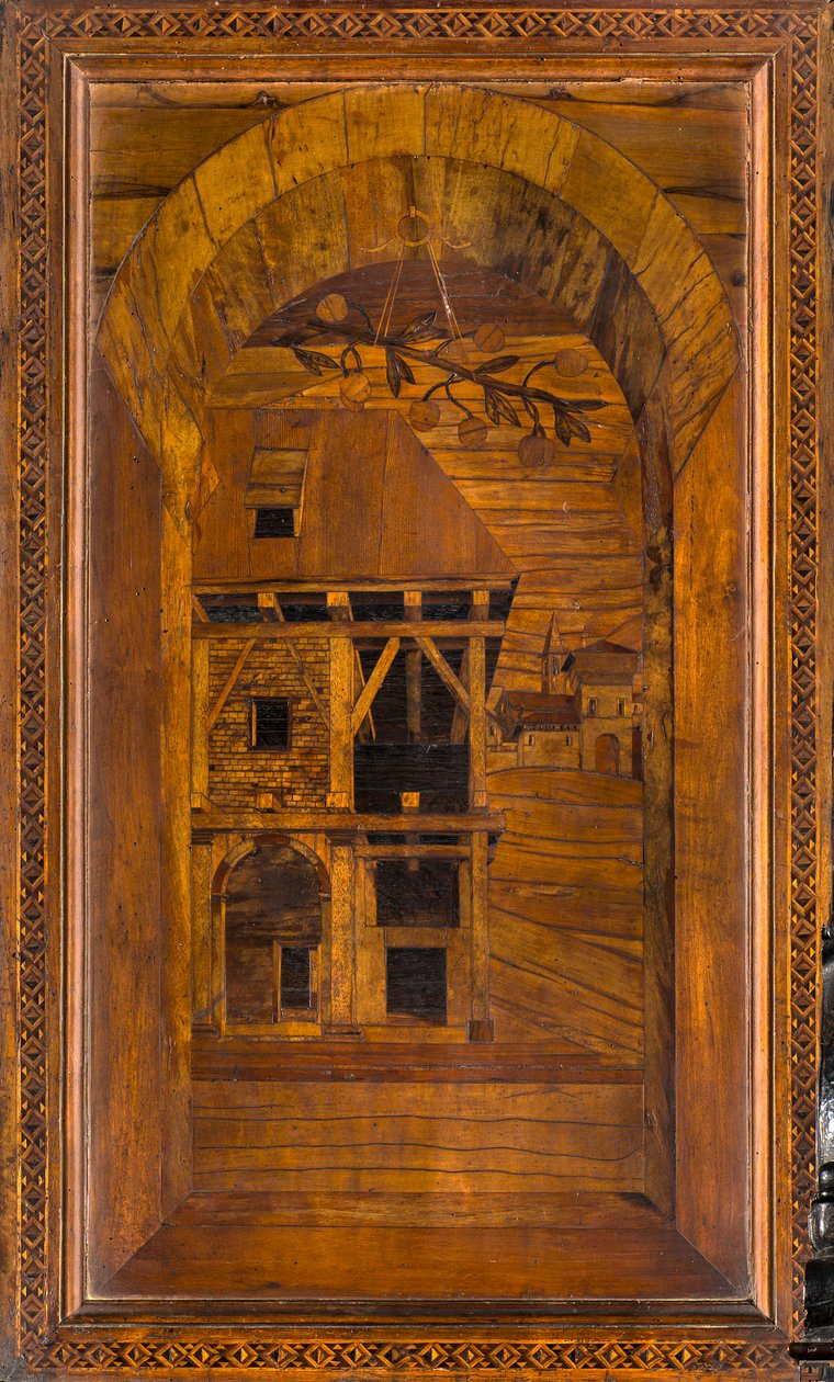 Lignaean Canonical Choir, indlagt af Giovanni Maria Platina 1484, Superior Stall af Giovanni Maria Platina