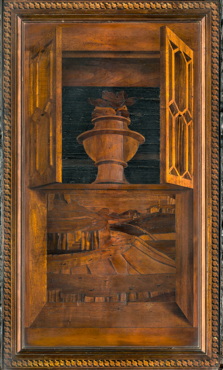 Lignaean Canonical Choir, indlagt af Giovanni Maria Platina 1484, Superior Stall af Giovanni Maria Platina