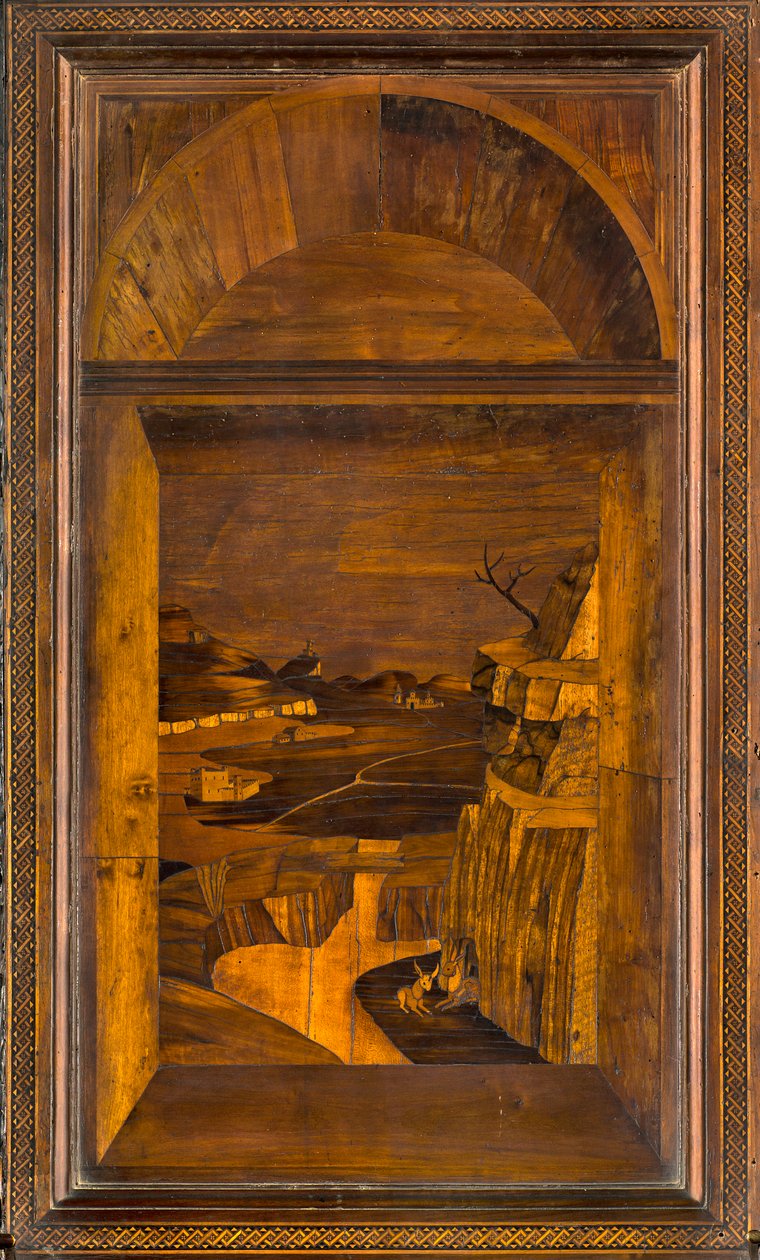 Lignaean Canonical Choir, indlagt af Giovanni Maria Platina 1484, Superior Stall af Giovanni Maria Platina
