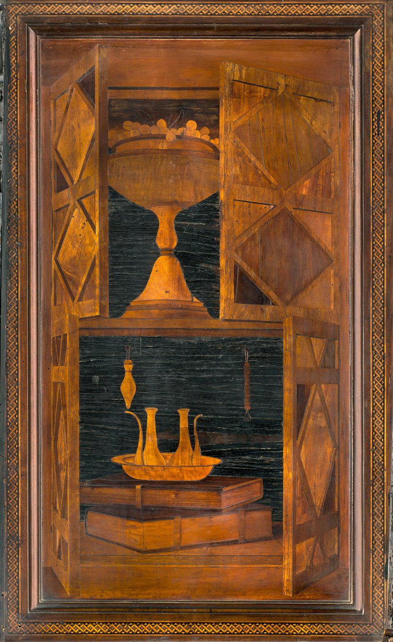 Lignaean Canonical Choir, indlagt af Giovanni Maria Platina 1484, Superior Stall af Giovanni Maria Platina