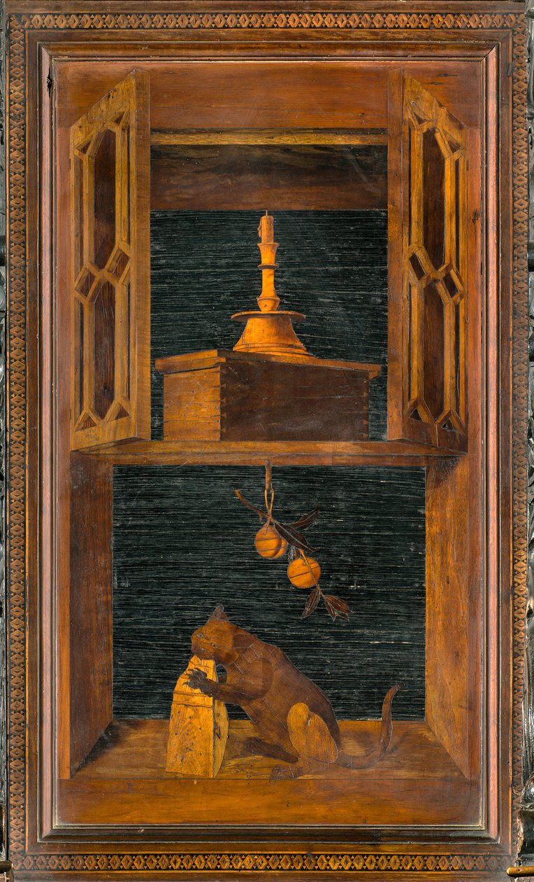 Lignaean Canonical Choir, indlagt af Giovanni Maria Platina 1484, Superior Stall af Giovanni Maria Platina