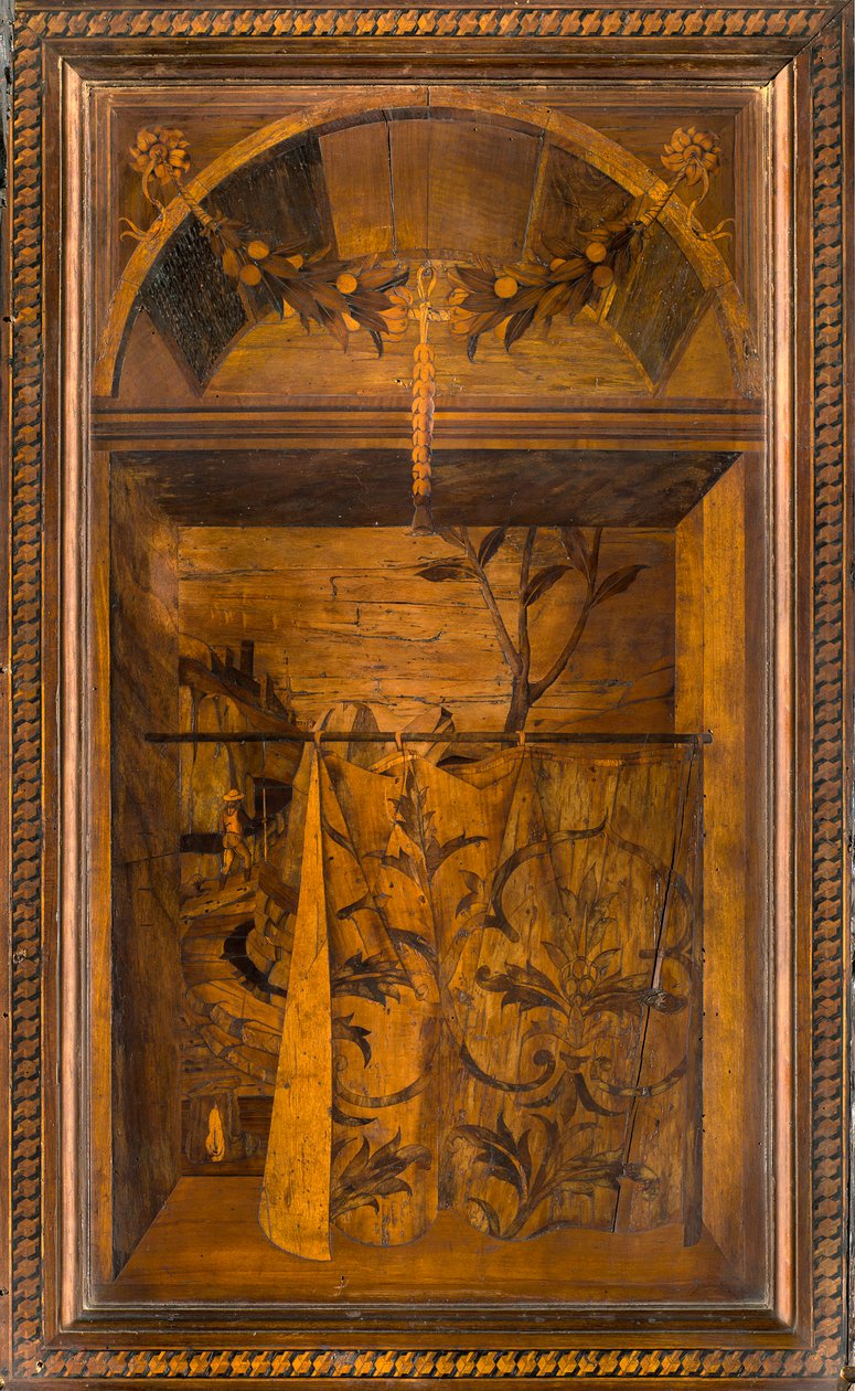 Lignaean Canonical Choir, indlagt af Giovanni Maria Platina 1484, Superior Stall af Giovanni Maria Platina