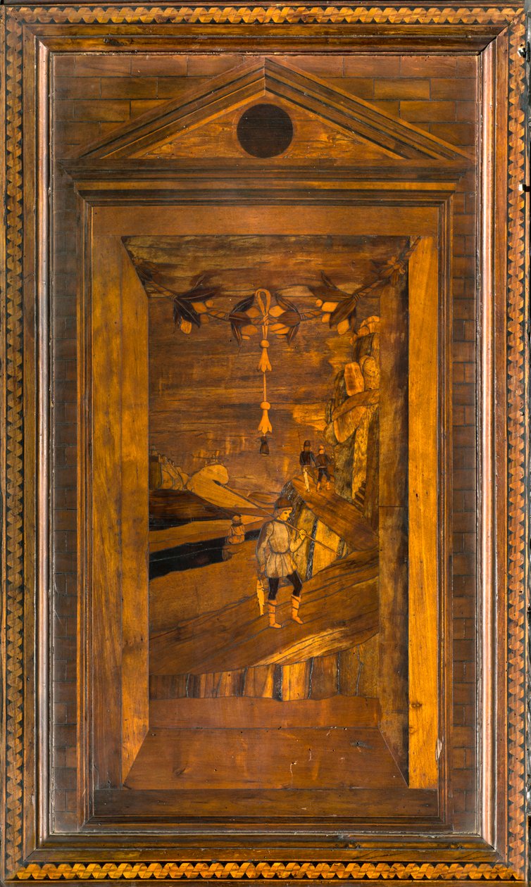 Lignaean Canonical Choir, indlagt af Giovanni Maria Platina 1484, Superior Stall af Giovanni Maria Platina