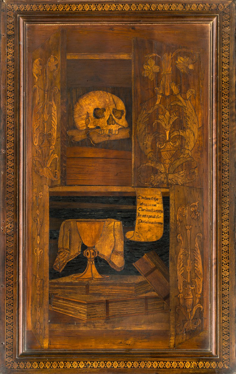 Lignaean Canonical Choir, indlagt af Giovanni Maria Platina 1484, Superior Stall af Giovanni Maria Platina