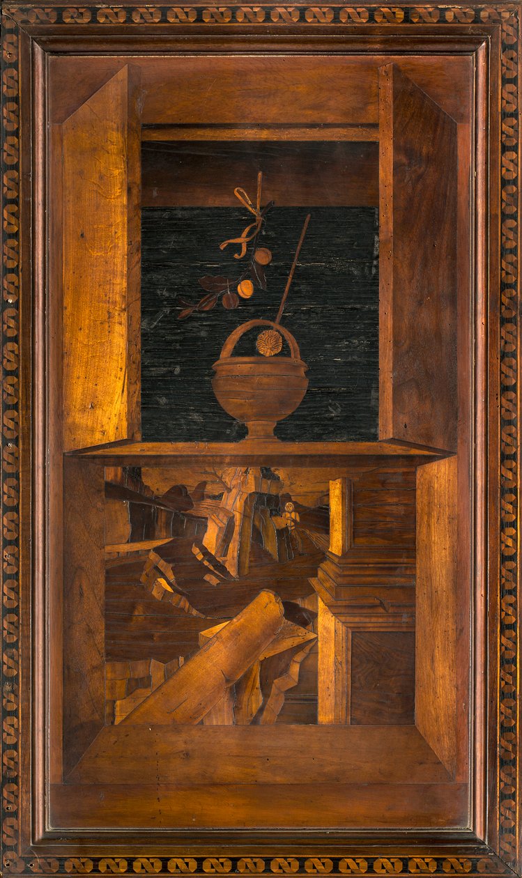 Lignaean Canonical Choir, indlagt af Giovanni Maria Platina 1484, Superior Stall af Giovanni Maria Platina