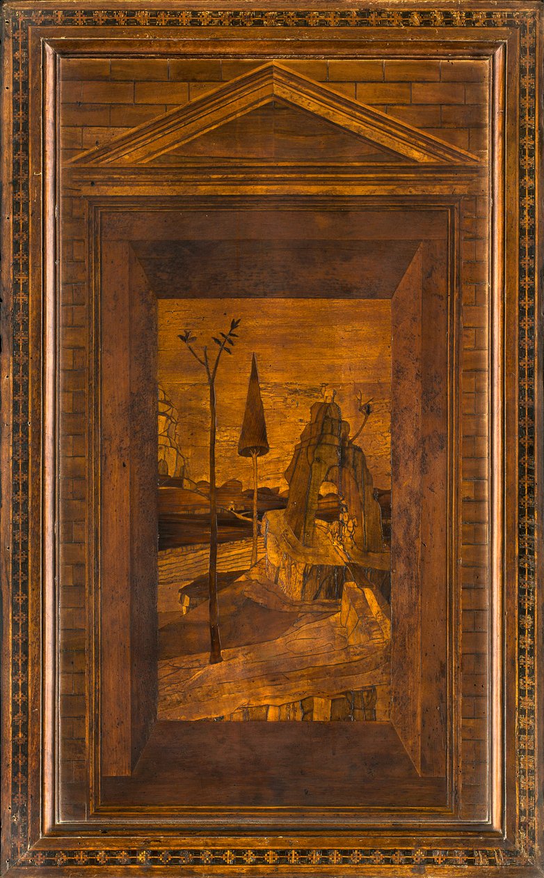 Lignaean Canonical Choir, indlagt af Giovanni Maria Platina 1484, Superior Stall af Giovanni Maria Platina