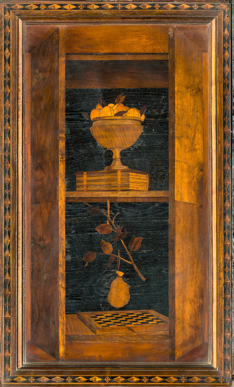 Lignaean Canonical Choir, indlagt af Giovanni Maria Platina 1484, Superior Stall af Giovanni Maria Platina