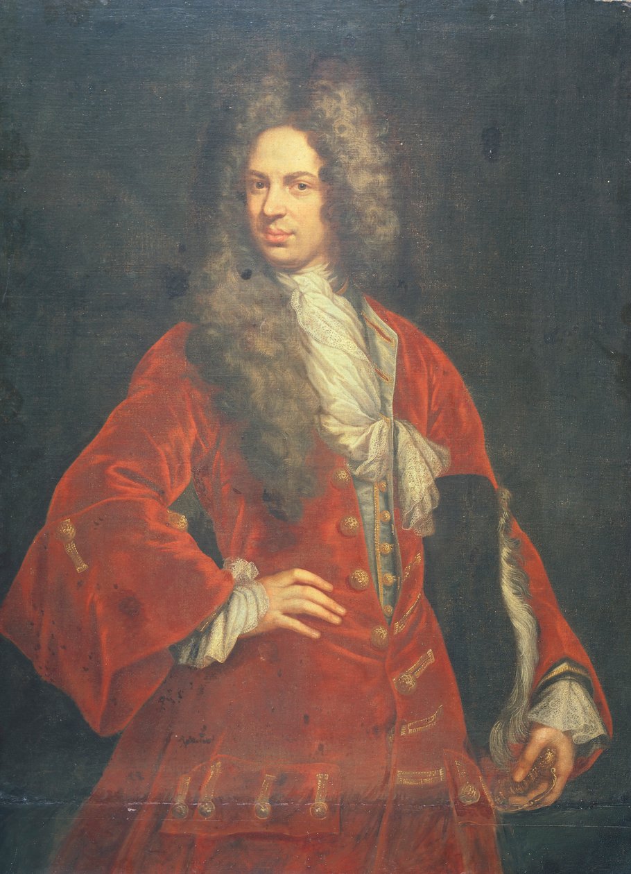 Portræt af Gentleman, af Giovanni Maria Delle Piane, kendt som Mulinaretto (1660-1745) af Giovanni Maria delle called Mulinaretto Piane
