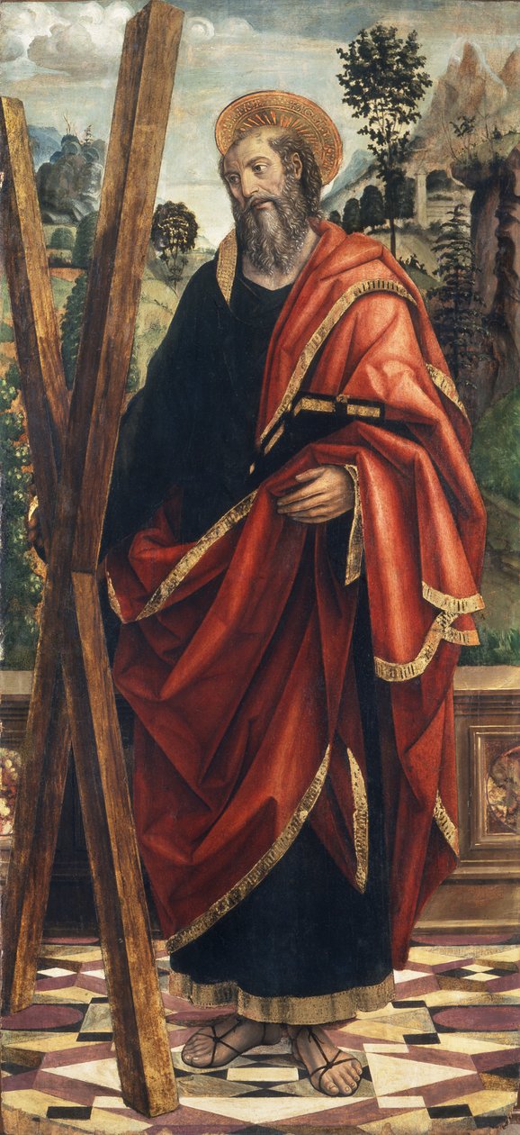 St. Andrew, ca. 1496 (olie på panel) af Giovanni Martino Spanzotti