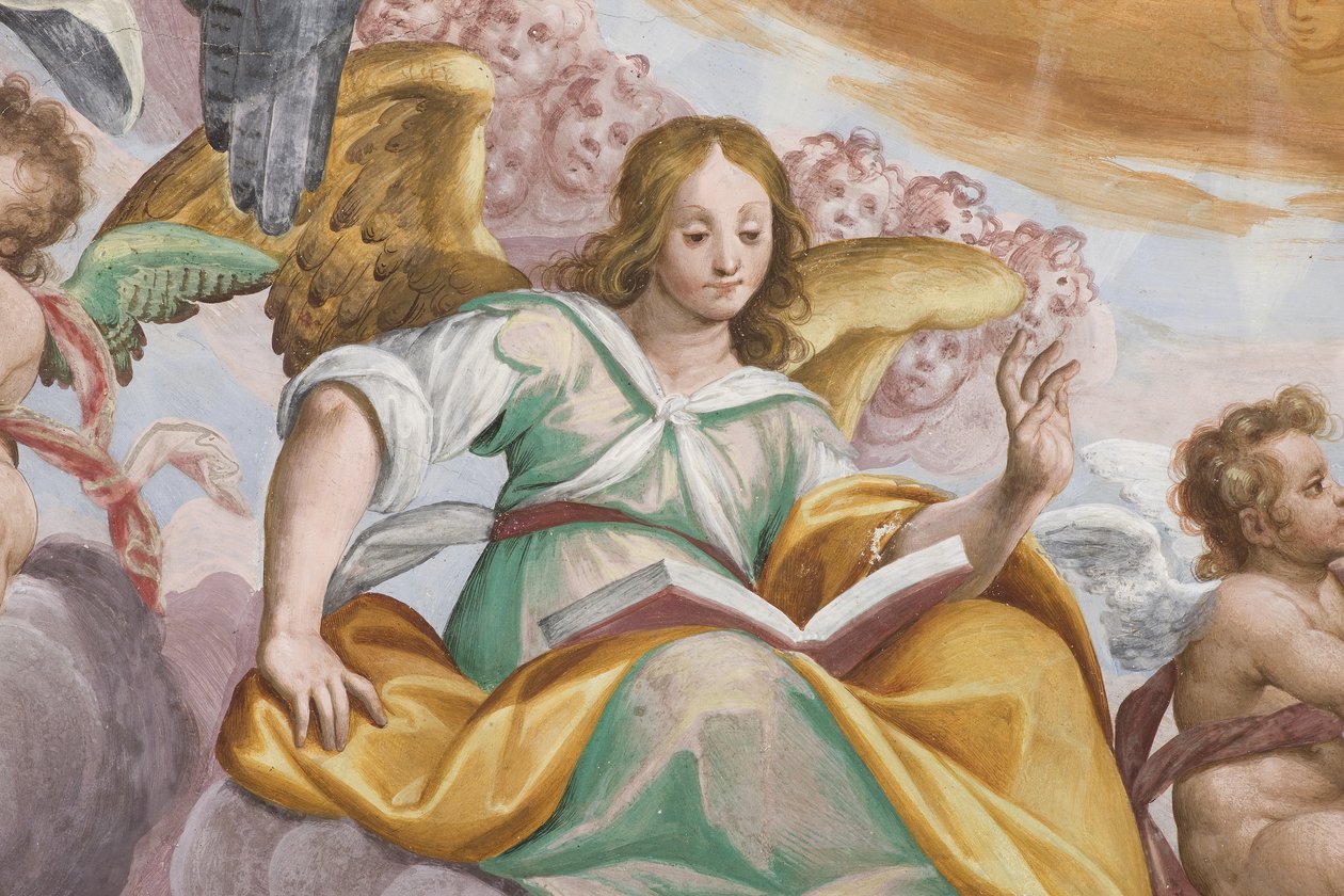 Angel og putti af Giovanni Mauro della Rovere
