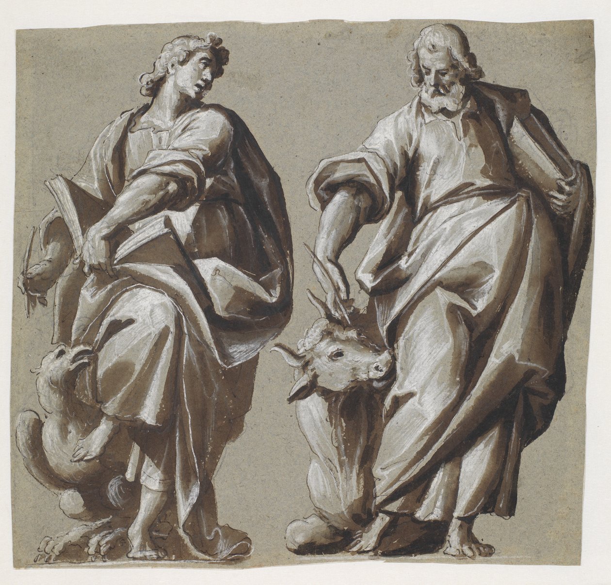 Evangelisterne Johannes og Lukas af Giovanni Mauro della Rovere
