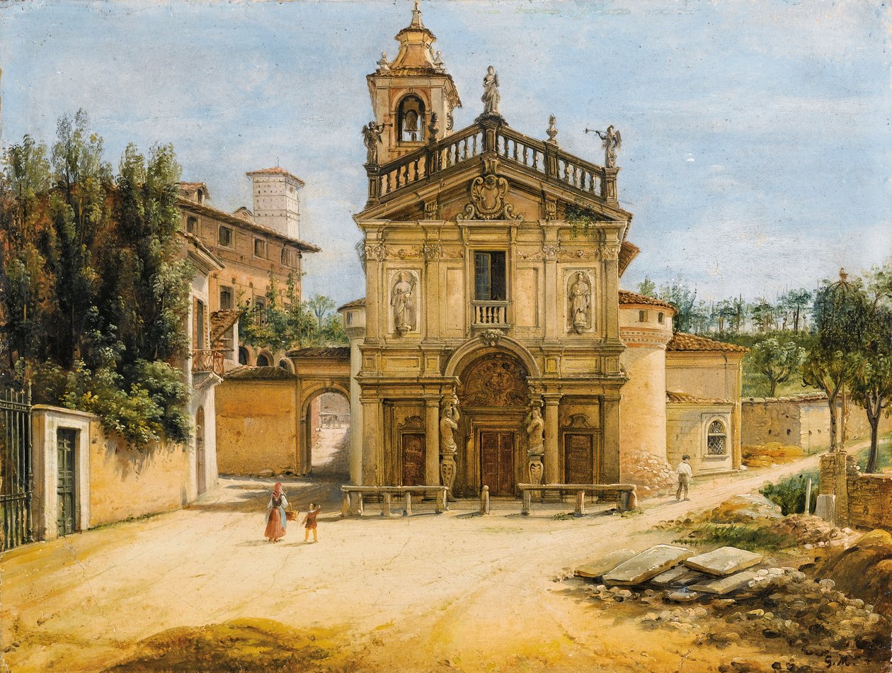 Madonnina-kirken i Prato, Varese af Giovanni Migliara