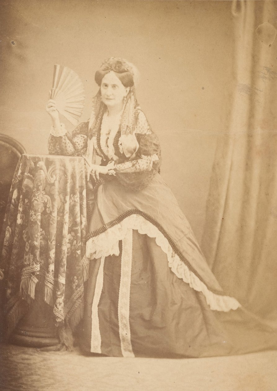 [La Comtesse ved bordholderventilator], 1860