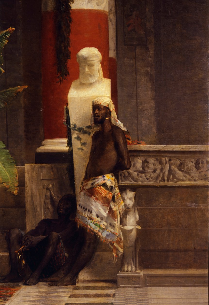 Poppeas hævn, detalje, af Giovanni Muzzioli (1854-1894), olie på lærred af Giovanni Muzzioli