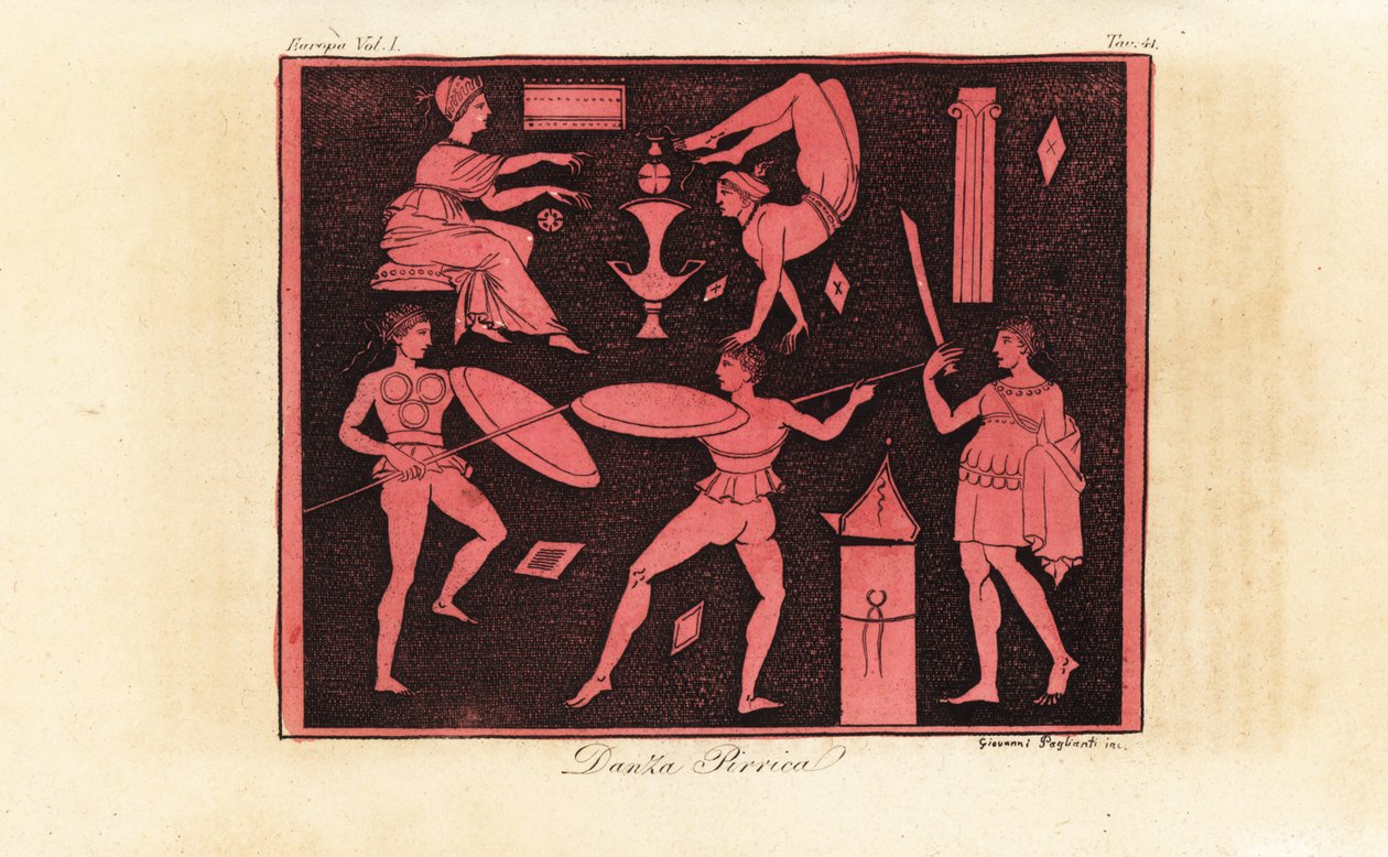 Pyrrhic Dance, oldgræsk krigsdans af Giovanni Paglianti