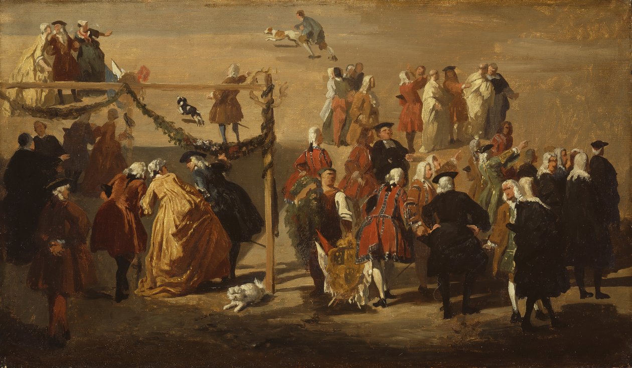 Festival på Piazza Navona, 1729. af Giovanni Paolo Panini