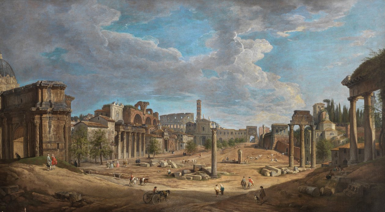 Giovanni Paolo Pannini Forum i Rom af Giovanni Paolo Panini