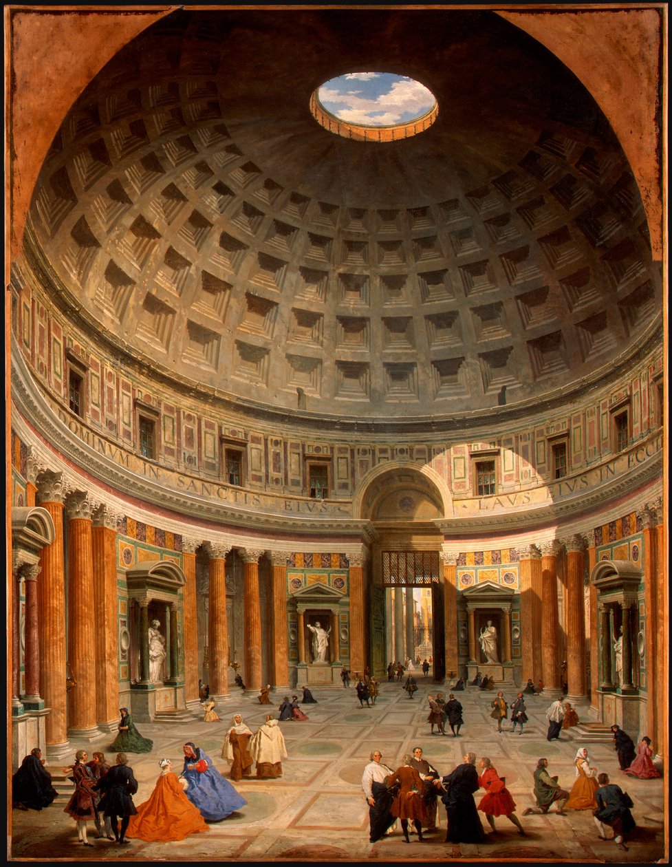 Pantheonets indre, Rom af Giovanni Paolo Pannini