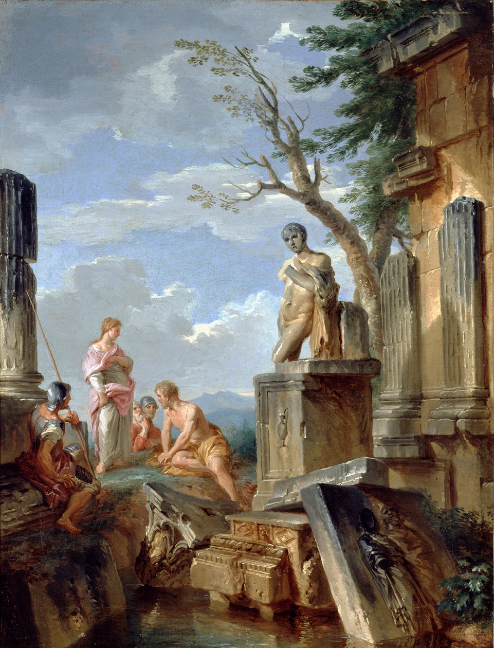 Ruiner med en sibylle og andre figurer, c1720 af Giovanni Paolo Panini
