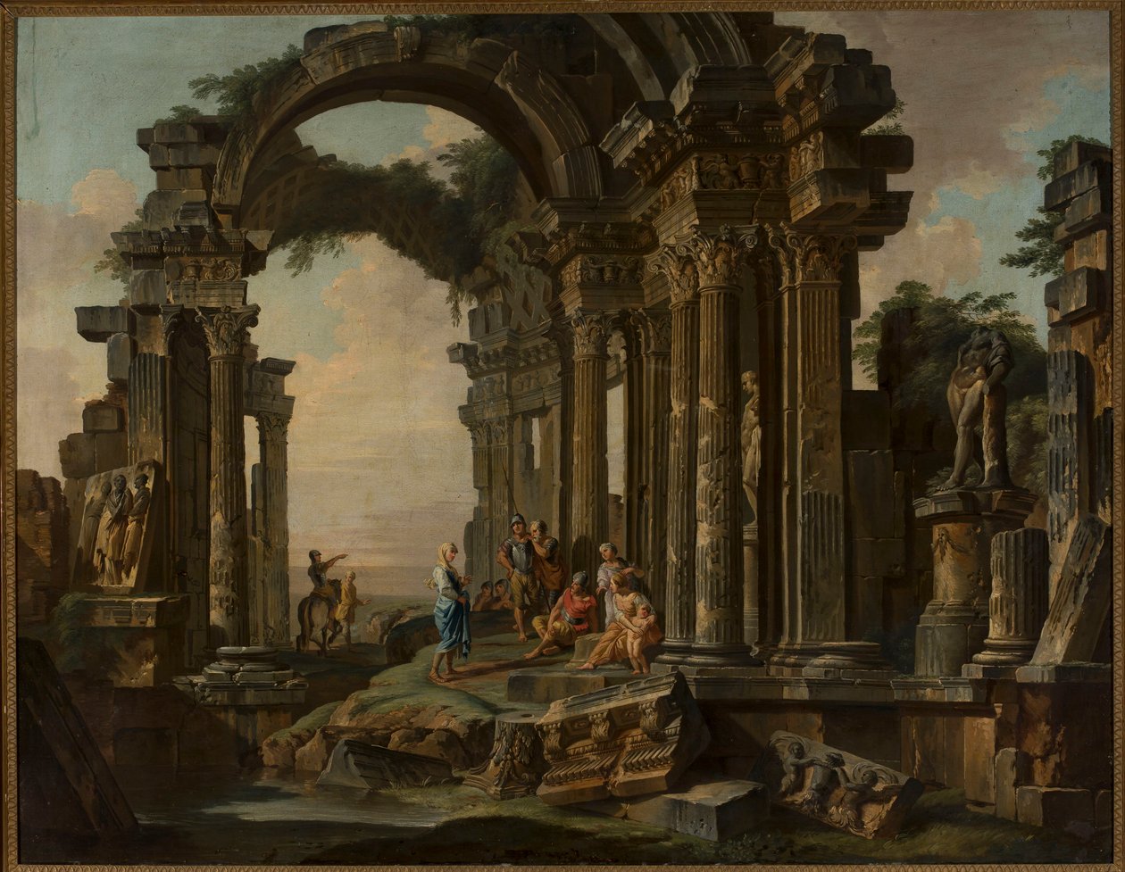 Romerske ruiner af Giovanni Paolo Pannini