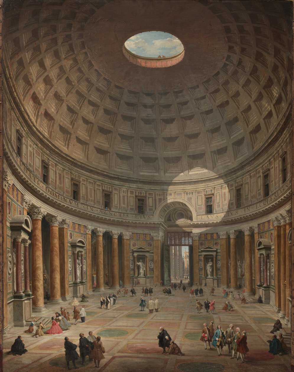 Pantheonets indre, Rom, 1747 af Giovanni Paolo Pannini