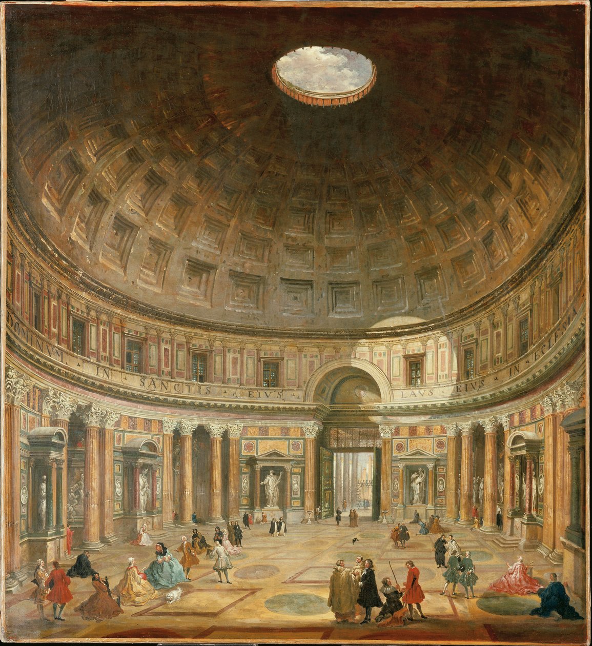 Det indre af Pantheon, Rom af Giovanni Paolo Pannini