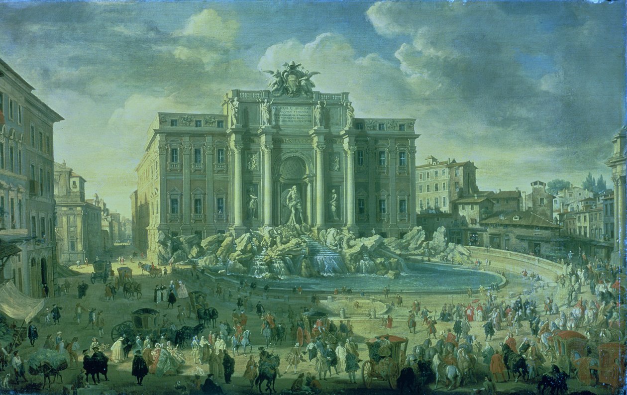 Trevi-fontænen i Rom af Giovanni Paolo Pannini