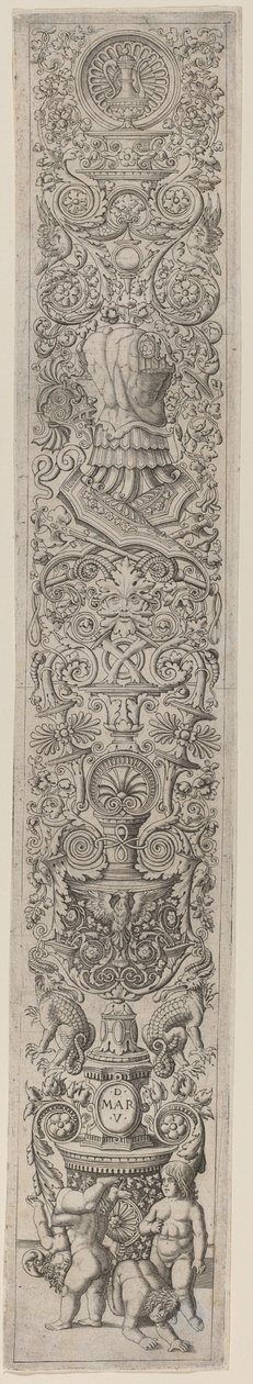 Ornamentpanel: Fire børn leger af Giovanni Pietro Birago and Zoan Andrea