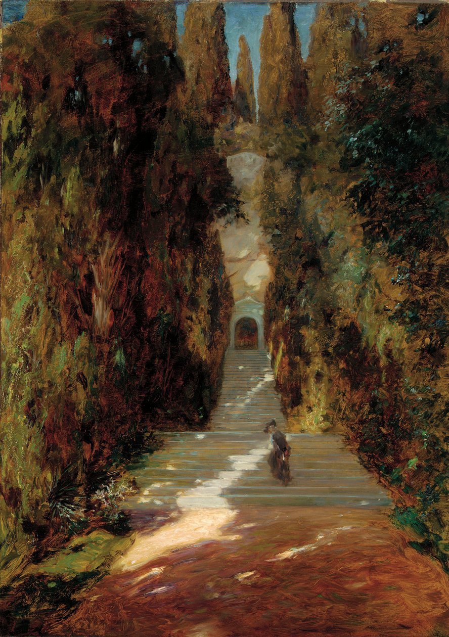 En første messe", 1885 af Giovanni Segantini