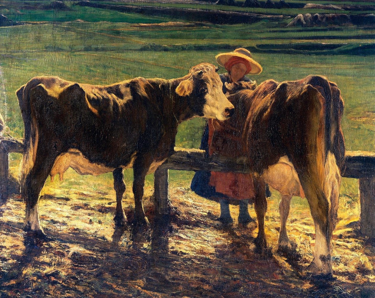 Græsning af Giovanni Segantini