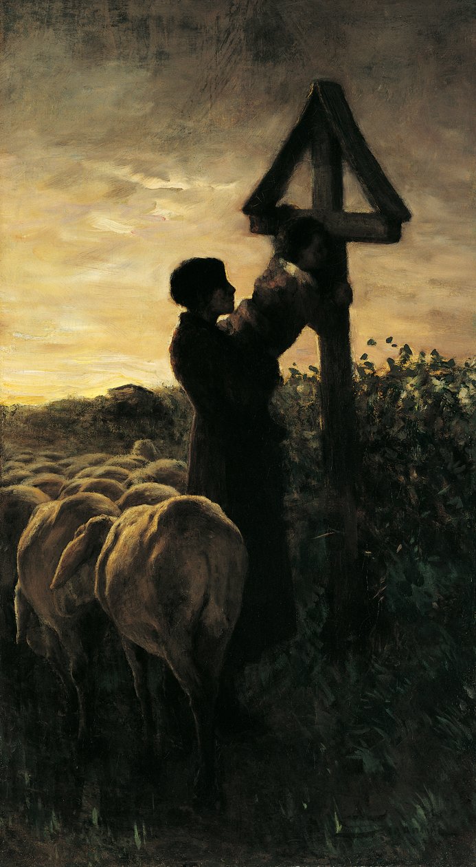 Kiss Cross, af Giovanni Segantini (1858-1899) af Giovanni Segantini